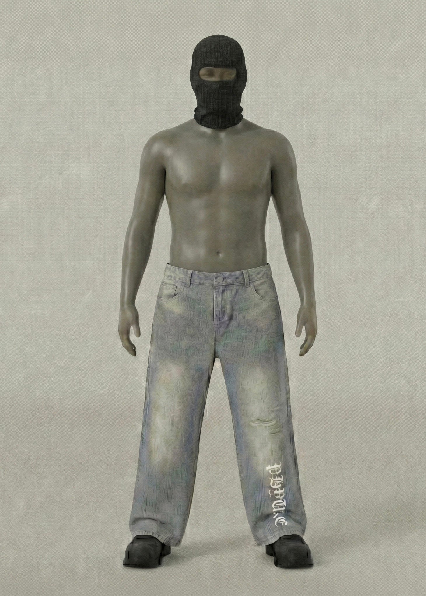 PHYURE  Distressed Denim Jeans